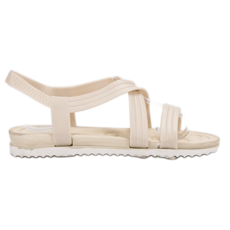 SHELOVET Nazouvací gumové sandály bílý SHELOVET Nazouvací gumové sandály bílý