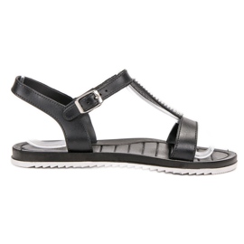 SHELOVET Gumové sandály černý