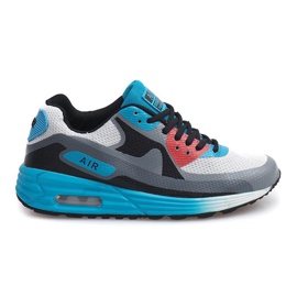 Neony běžecké boty B306-9 bílé bílý černý modrý vícebarevný