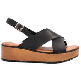 SHELOVET Sandály Na Platformě hnědý SHELOVET Sandály Na Platformě hnědý