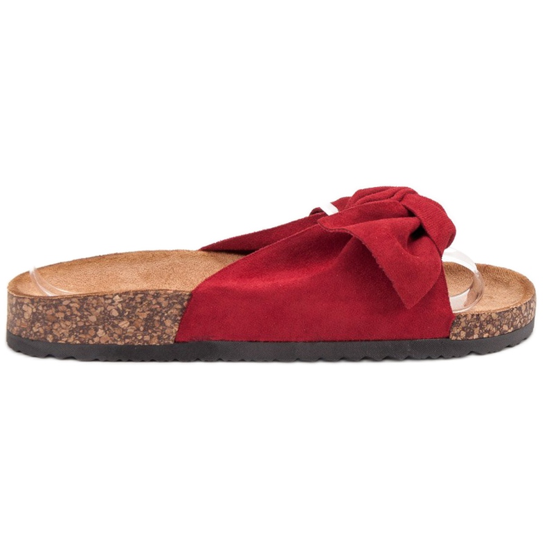 Super Me Módní červené pantofle