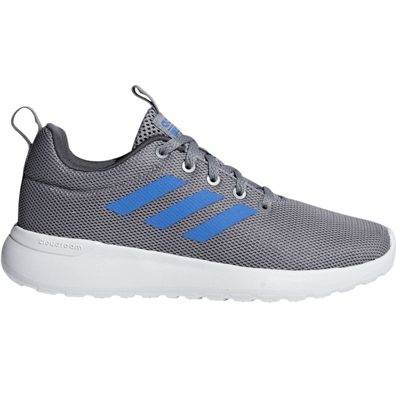 Boty pro adidas Lite Racer K šedo modré Jr F35440 modrý šedá