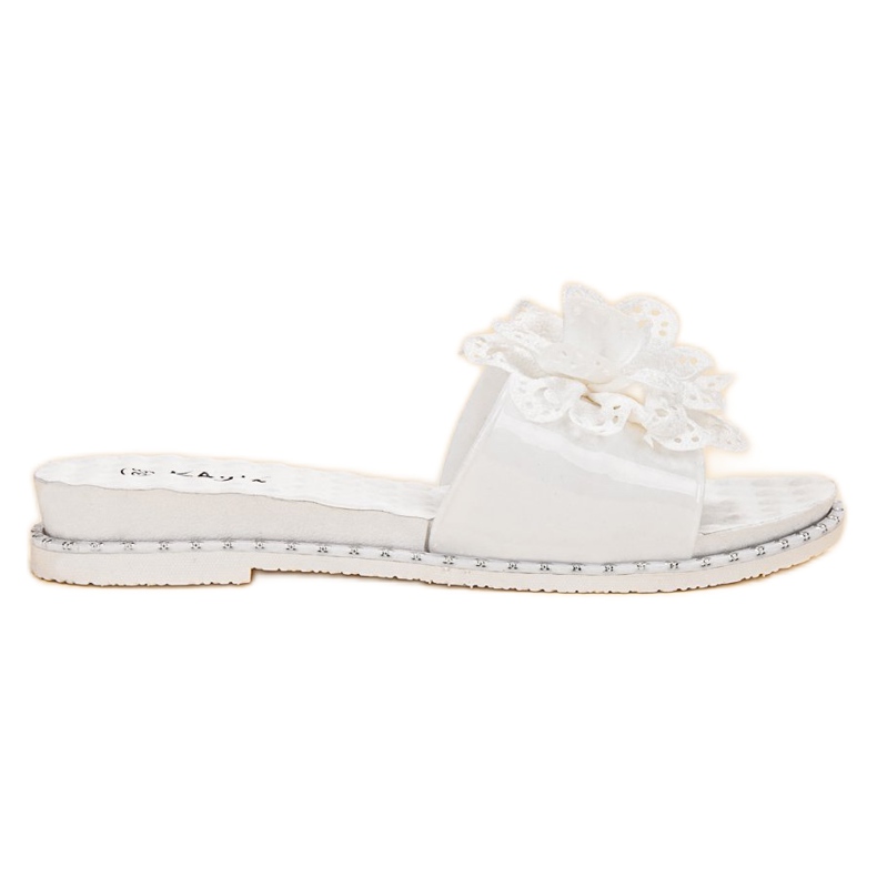 Kayla Bílé gumové žabky bílý