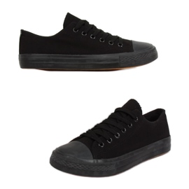 Klasické dámské černé tenisky XL03 ALL-BLACK (černá podrážka) černý