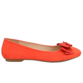 Oranžové balerínky pro ženy 3173 Orange pomerančový