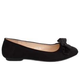 Černé dámské balerínky 3173 Black černý