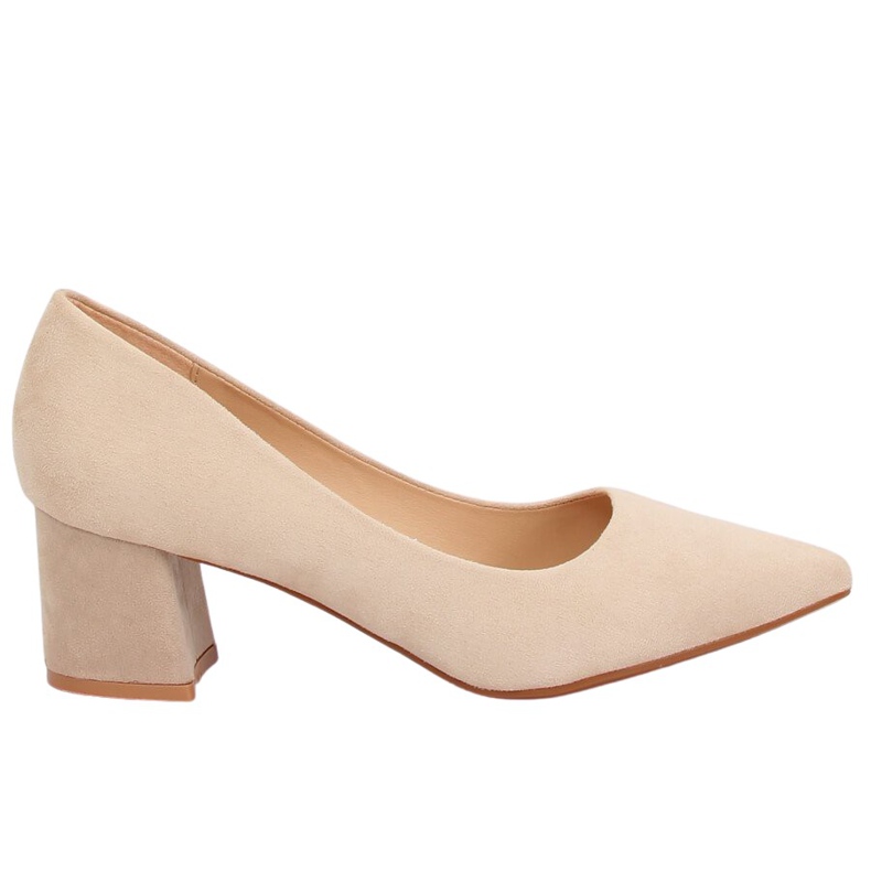 Lodičky na vysokém podpatku béžové KJ-10 Beige béžový