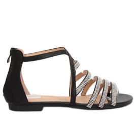 Černé dámské sandály LL6339 Black černá