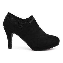 Marie černé kotníkové boty černý