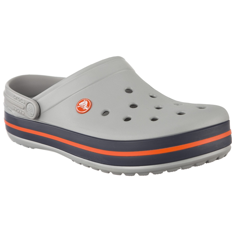 Crocs Crocband Light Grey Navy šedá