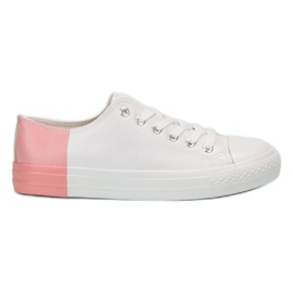 SHELOVET Tenisky s eko kůží bílý