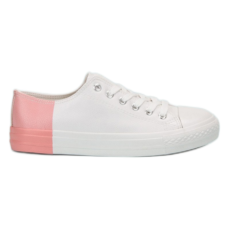 SHELOVET Tenisky s eko kůží bílý