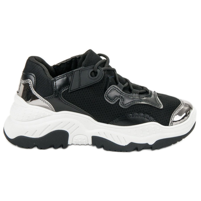 Small Swan Dámské černé tenisky černá Small Swan Dámské černé tenisky černá