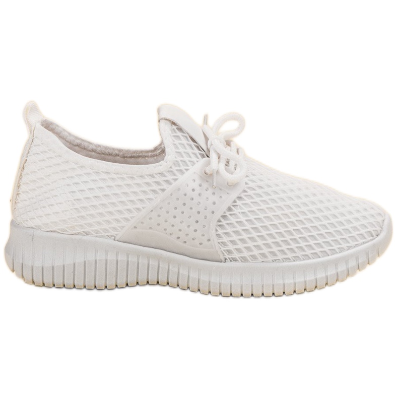 SHELOVET Textilní sportovní obuv bílý
