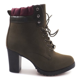 Svázané boty Workers A-151 Green zelený