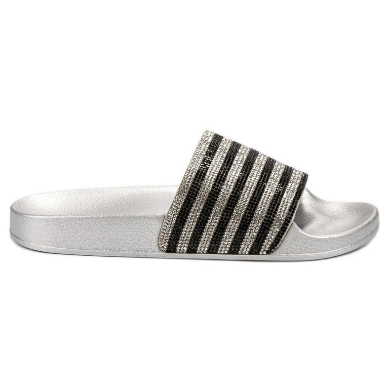 SHELOVET Gumové pantofle černá šedá