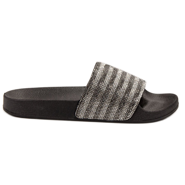 SHELOVET Gumové pantofle černá šedá