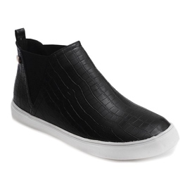 Vysoké klínové tenisky Creepers 5773 Black černý