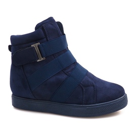 Tenisky s gumou Elastics XY-297 Navy Blue námořnická modř