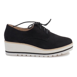 Jazzové boty na klínu LM-029 černé černá