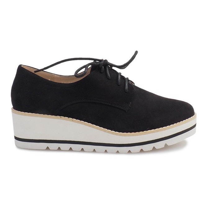 Jazzové boty na klínu LM-029 černé černá