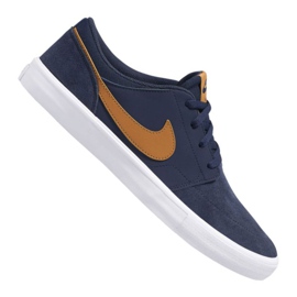 Boty Nike Sb Solarsoft Portmore Ii M 880266-402 námořnická modř