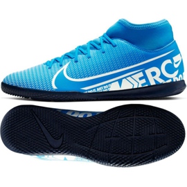Sálová obuv Nike Mercurial Superfly 7 Club Ic M AT7979-414 modrý modrý
