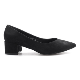 Černé lodičky na pilíři srdce černý