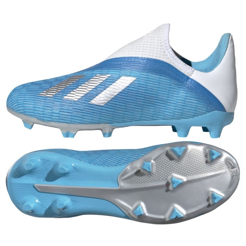 Kopačky Adidas X 19.3 Ll Fg Jr EF9114 modrý modrý
