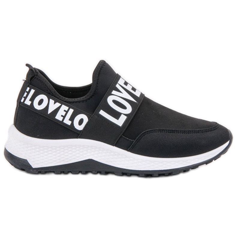 SHELOVET Nazouvací semišové boty černá