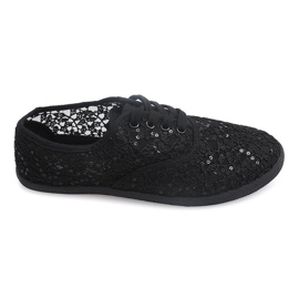 Tenisky tenisky Lace Z026 Black černá