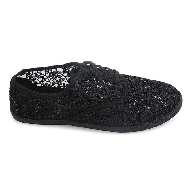 Tenisky tenisky Lace Z026 Black černá