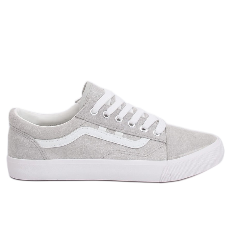 Šedé Dámské šedé tenisky B70A SILVER / WHITE šedá Šedé Dámské šedé tenisky B70A SILVER / WHITE šedá