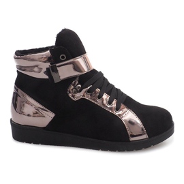 Teplé tenisky 2026-1 černé černý šedá