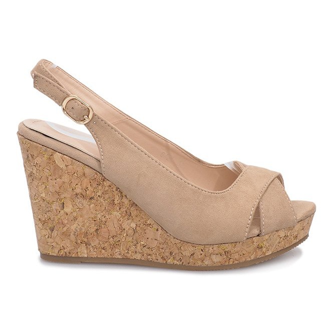 Béžové sandály na klínku od Greenhouse béžový