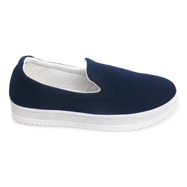 Tenisky Slip On M011 Navy Blue námořnická modrá Tenisky Slip On M011 Navy Blue námořnická modrá