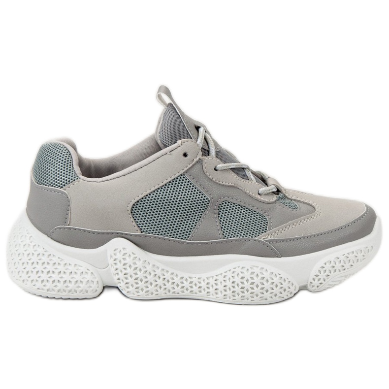 SHELOVET Módní šedé tenisky šedá