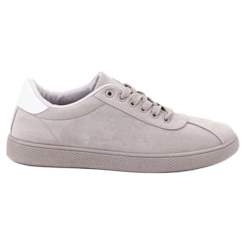 Ideal Shoes Šedé šněrovací boty šedá Ideal Shoes Šedé šněrovací boty šedá