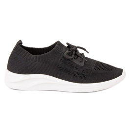 Ideal Shoes Textilní sportovní obuv černý
