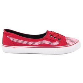 J. Star Červené tenisky bílý červený