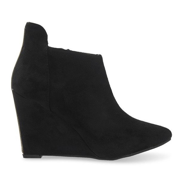 Semišová klínová čerpadla TL01-1 černá