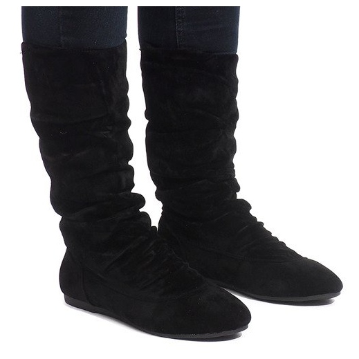 Teplé boty Jodhpur boty 288-94 černé černá