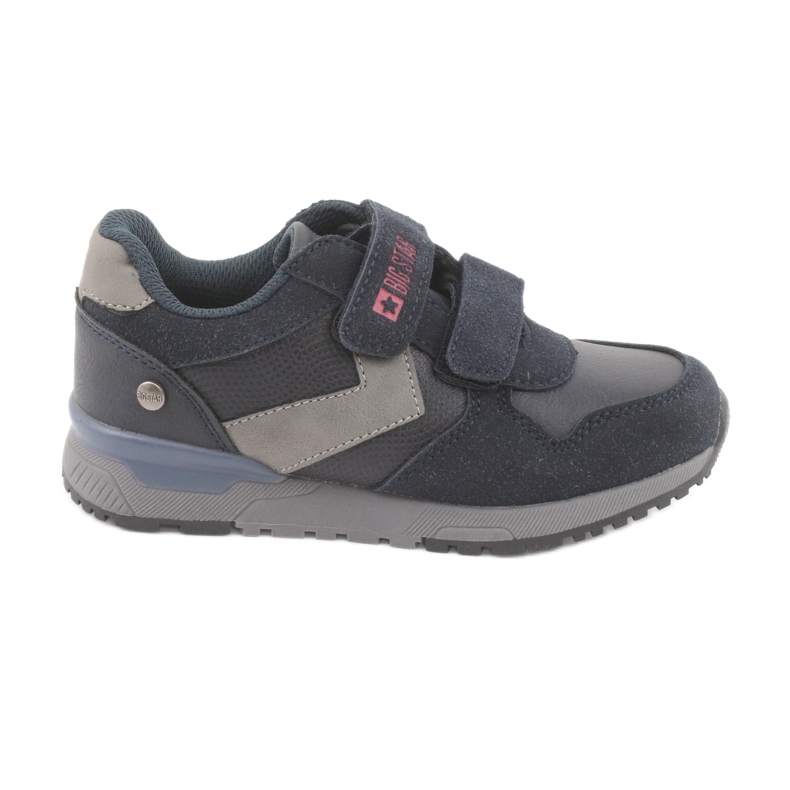 Dětská sportovní bota na suchý zip 374084 Navy Blue Big Star modrý