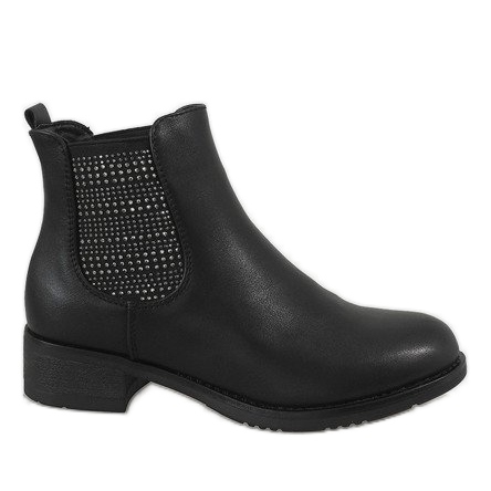 Kayla Shoes Černé izolované vysoké podpatky 88053 černá