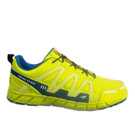 Tenisky Sportowe Tenisky RS82716-4M ZELENÉ / MODRÉ žluť