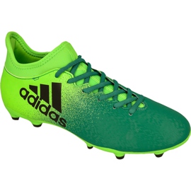 Kopačky Adidas X 16.3 Fg M BB5855 zelený zelený