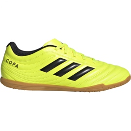 Kopačky Adidas Copa 19.4 In M F35487 černá žlutá Kopačky Adidas Copa 19.4 In M F35487 černá žlutá