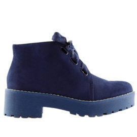 Tmavě modré boty pro ženy LL219 Blue námořnická modř