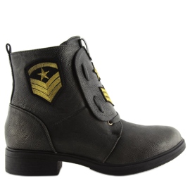 Pracovní boty se šedými nášivkami H-4 Grey šedá