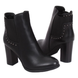 Klasické vysoké podpatky černé 88097 černé černá